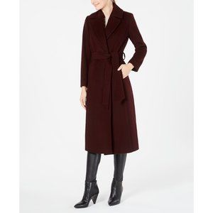 Forecaster Women's Belted Maxi Walker Coat Wine Size 4